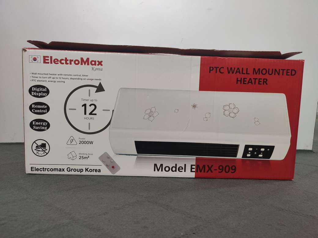 Electromax EMX-909 Wall Fan Heater 2000 watt 