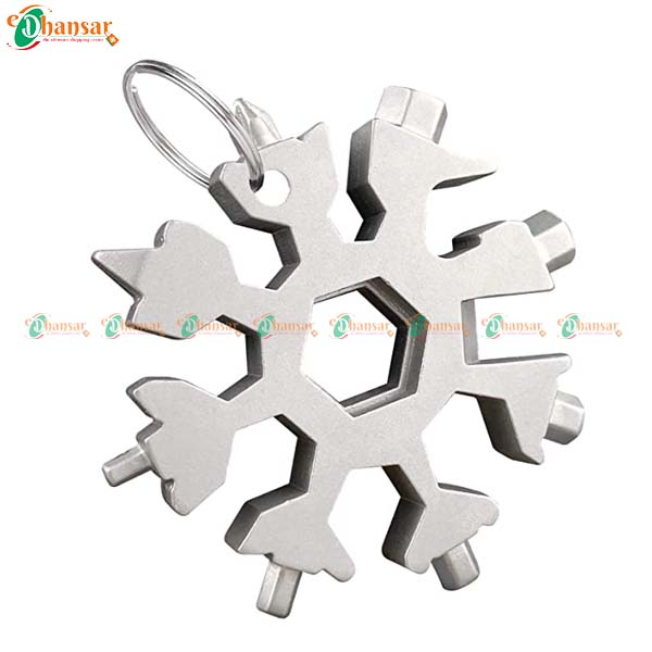 18 in 1 Stainless Steel Snowflakes Multi-Tool 