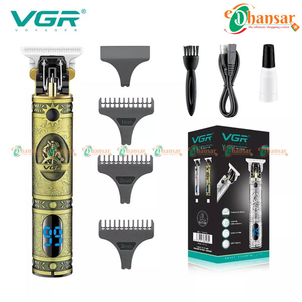 VGR V091 Trimmer Professional Rechargeable Electric Hair Trimmer With Metal Blade