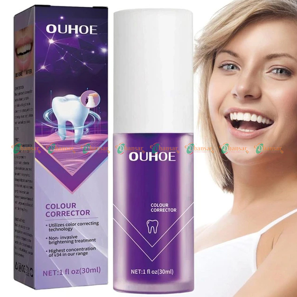 Purple Whitening Toothpaste Anti Tooth Yellow Tooth Oral Tooth Care