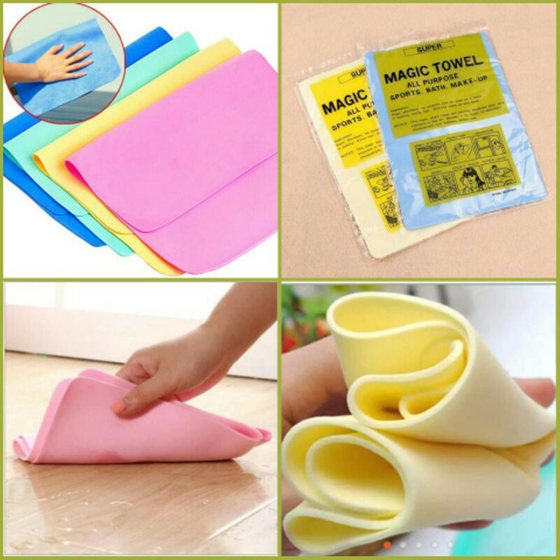 Magic Towel Cloth Absorber Synthetic Chamois Leather Goods Car Washing Hair Dry 