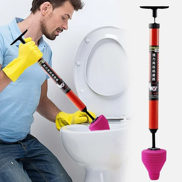 Toilet unblock pipe plunger 