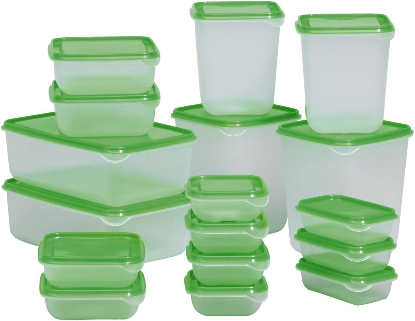 Sealed Plastic Food Container (Set of 17 boxes)