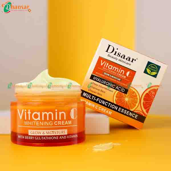 Disaar Whitening Cream Vitamin C Hyaluronic Acid Moisturizing Skin Care 50 ml 