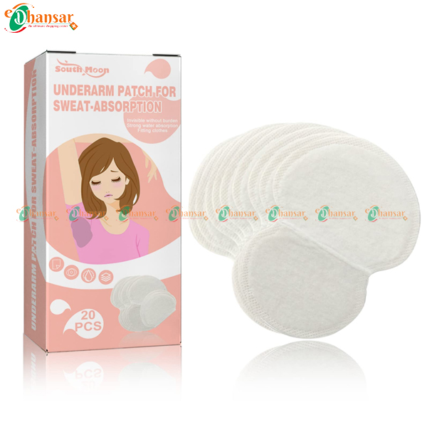 20pcs Disposable Absorbing Underarm Sweat Pads Patches Armpit Guard Sheet Shield