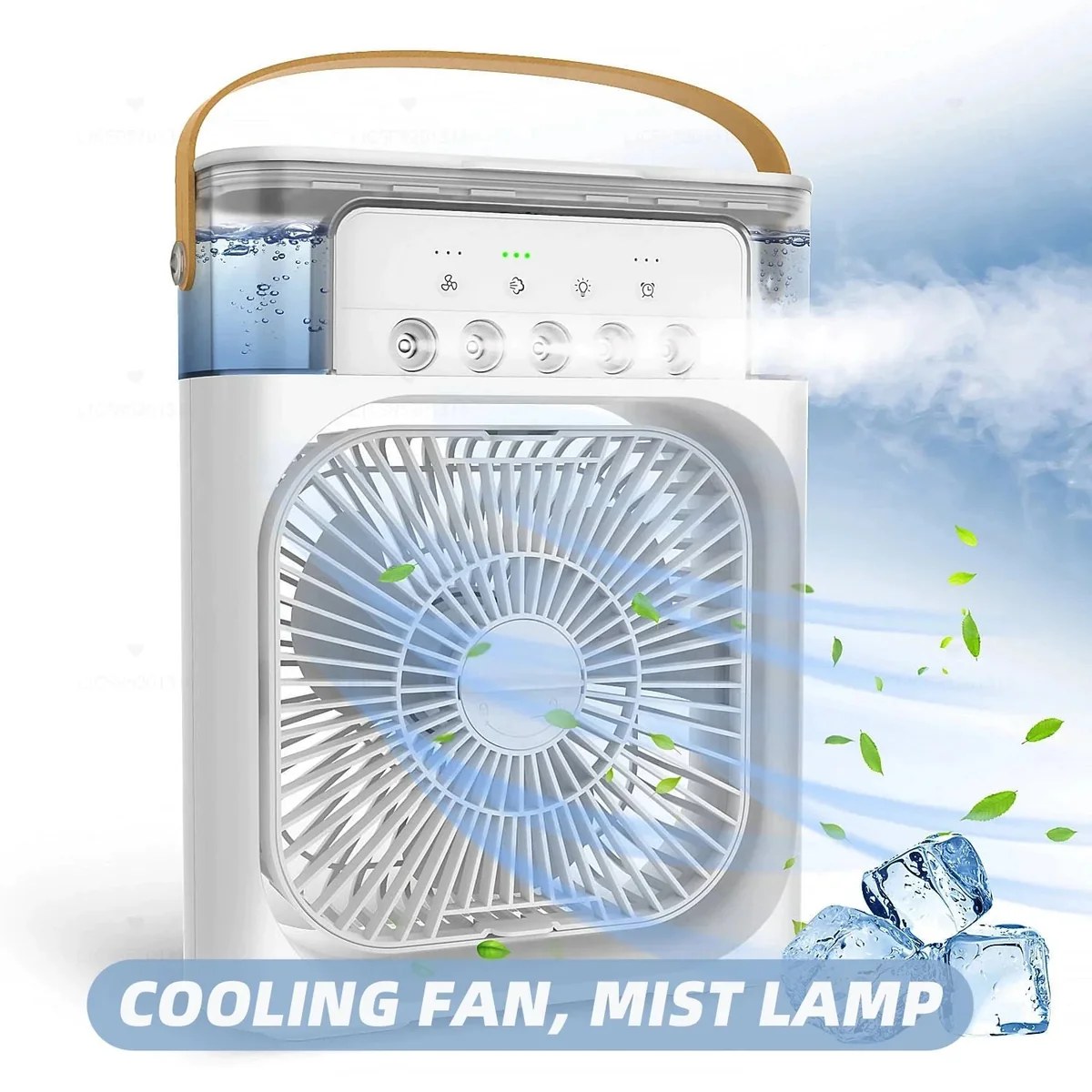 Portable Air Conditioner Mist Fan With 600ml Water Tank 