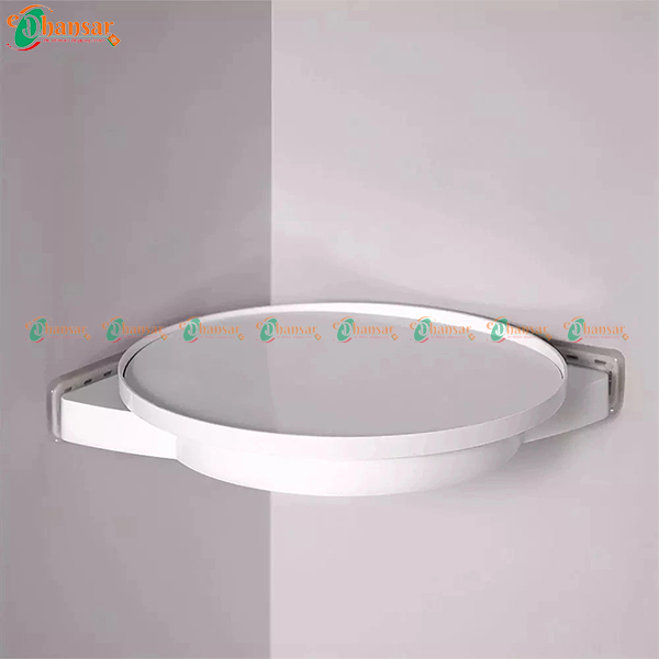 360 Degree Rotating Triangle Shelf Toilet Spinning Corner Shelf
