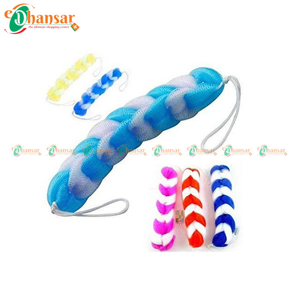 Back Scrubber Bath Shower Mesh Sponge Exfoliating Body Brush Wash Nylon Puff (1 Pack ) 