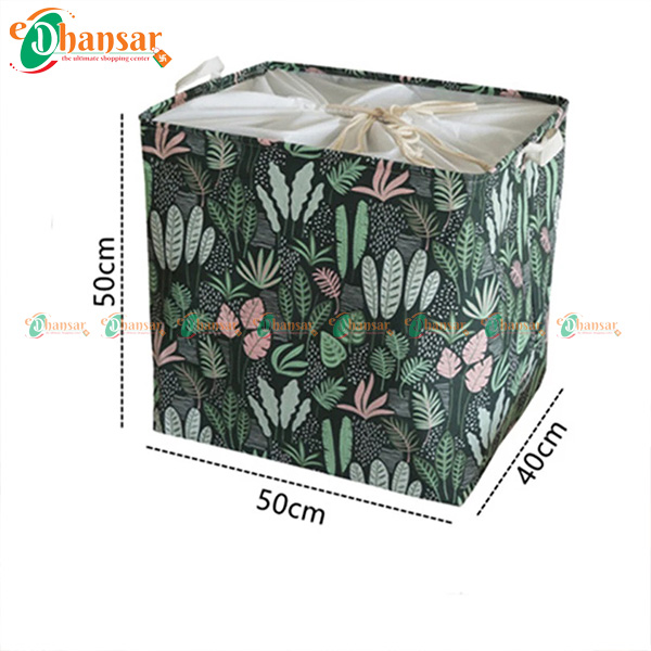 100L Folding Laundry Basket Round Storage Bin Bag