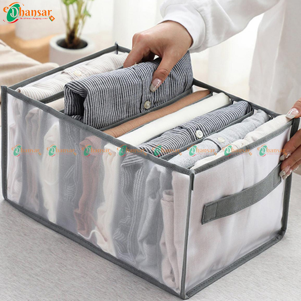 7 Grids Washable Wardrobe Clothes Organizer 